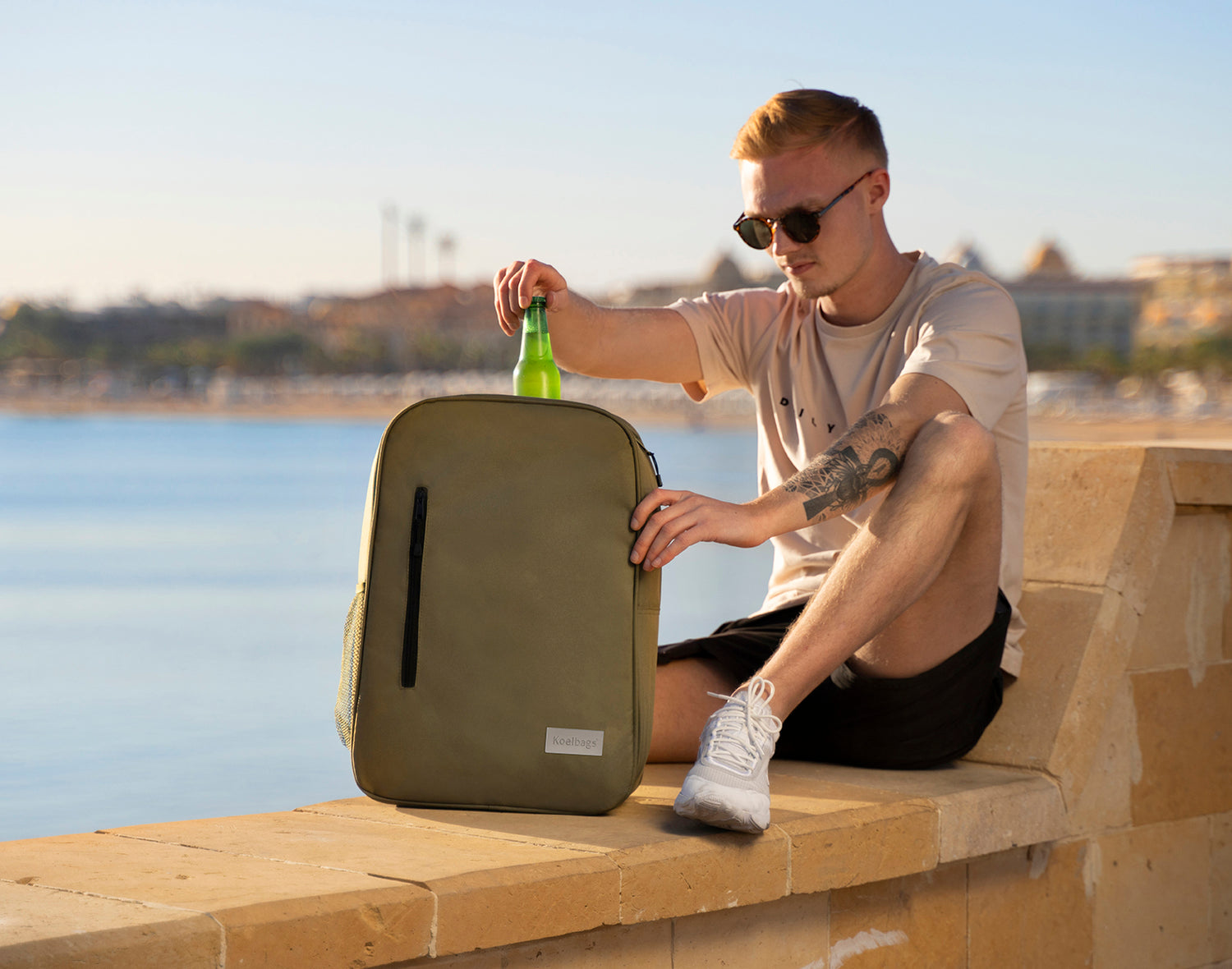 Koelbags koelrugtas Olive Green